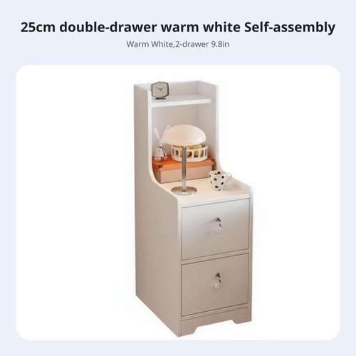 Narrow bedside locker - bedside,