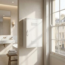 Industrial Metal Locker Wall